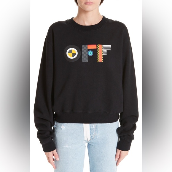 Off White Logo Sweatshirt - Picture 1 of 8
